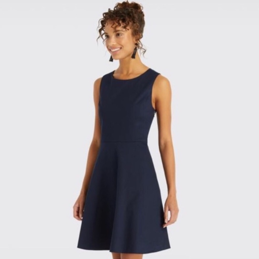 {Banana Republic} Navy Scuba Dress - Picture 1 of 7